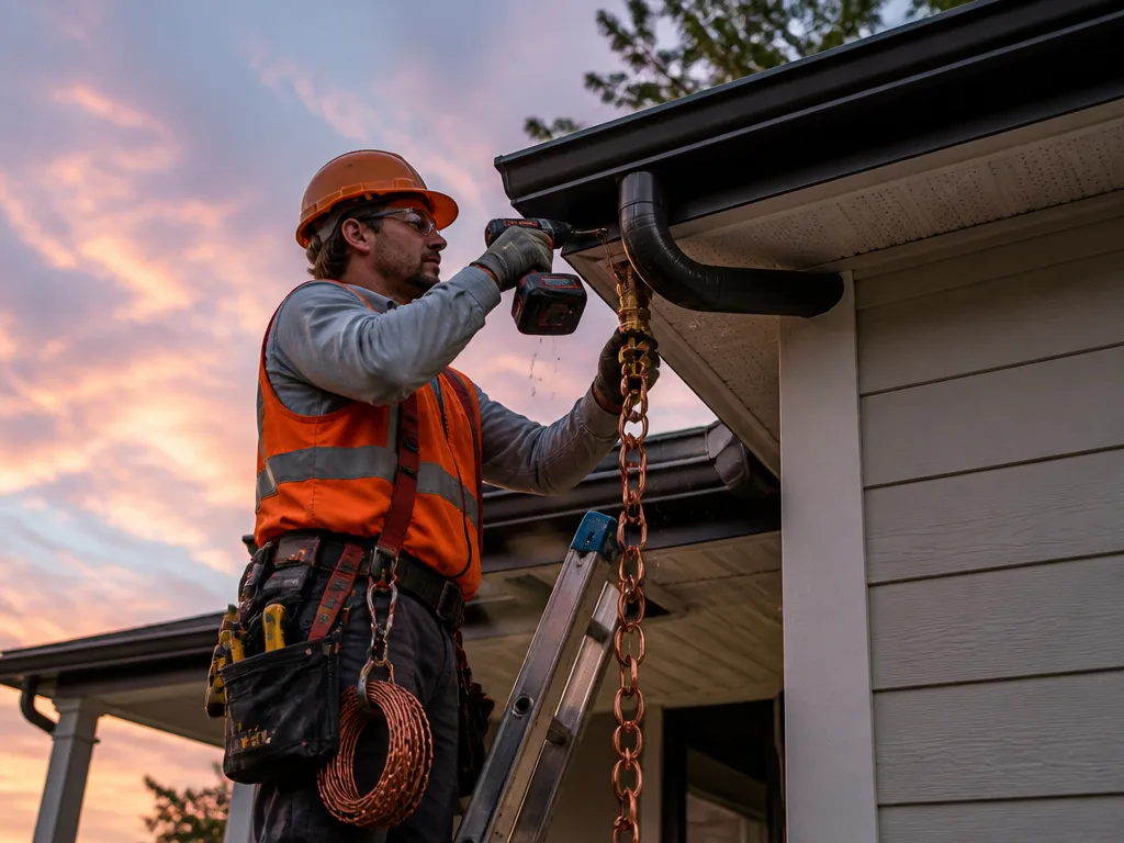 Rain Chain Installation